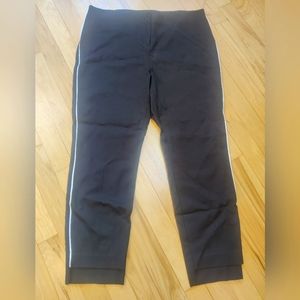 EUC Alfani Petite Black w/White Pinstripe Dress Pant